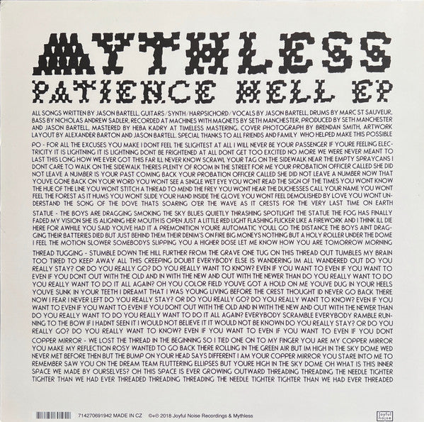 Patience Hell EP (VINYL) | Near Mint (NM) Near Mint (NM)-