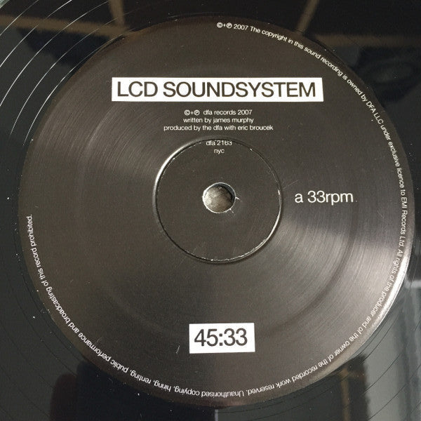 LCD Soundsystem - 45:33 | Mint (M) Mint (M)-