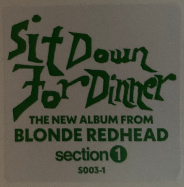 Blonde Redhead - Sit Down For Dinner (Black Vinyl) | Mint (M) Mint (M)-