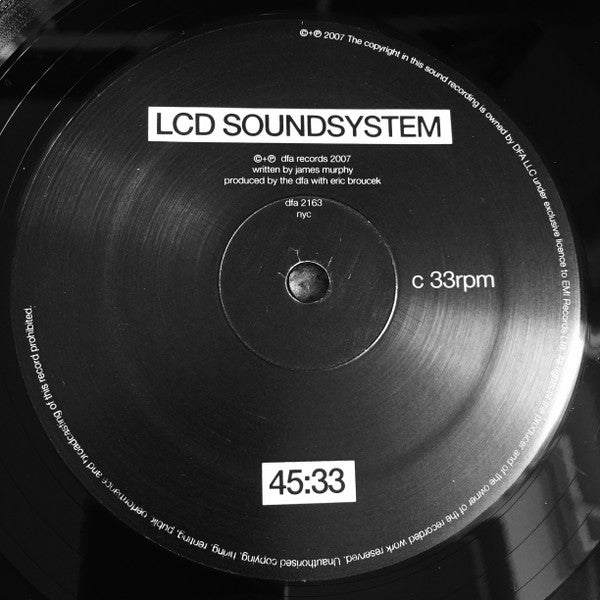 LCD Soundsystem - 45:33 | Mint (M) Mint (M)-