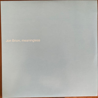 Jon Brion - Meaningless | Mint (M) Mint (M)-