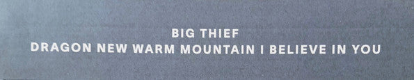 Big Thief - Dragon New Warm Mountain I Believe In You | Mint (M) Mint (M)-