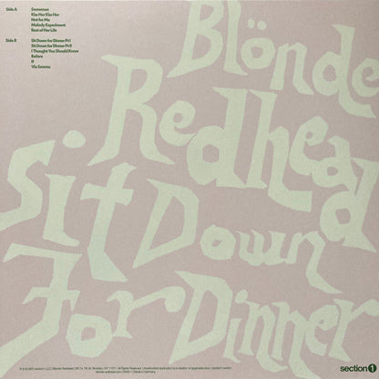 Blonde Redhead - Sit Down For Dinner (Black Vinyl) | Mint (M) Mint (M)-