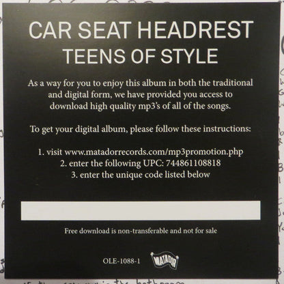 Car Seat Headrest - Teens Of Style | Mint (M) Mint (M)-