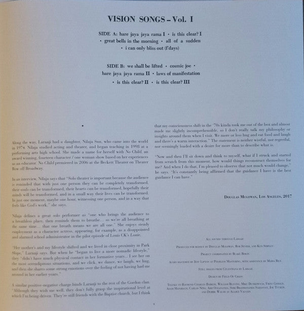 Vision Songs - Vol. I | Mint (M) Mint (M)-