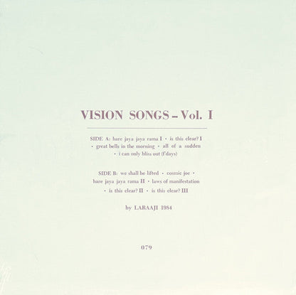 Vision Songs - Vol. I | Mint (M) Mint (M)-