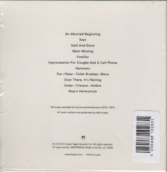 Nils Frahm - Spaces (CD) | Mint (M) Mint (M)-