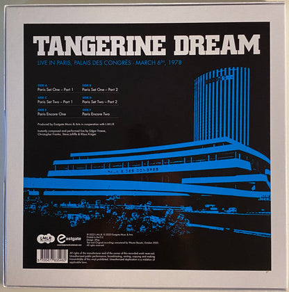 Tangerine Dream - Live In Paris, Palais Des Congrès - March 6th, 1978 | Mint (M) Mint (M)-