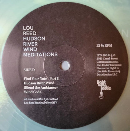 Lou Reed - Hudson River Wind Meditations (2xCOKE BOTTLE CLEAR VINYL) | Mint (M) Mint (M)-