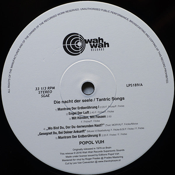 Die Nacht Der Seele - Tantric Songs | Mint (M) Mint (M)-