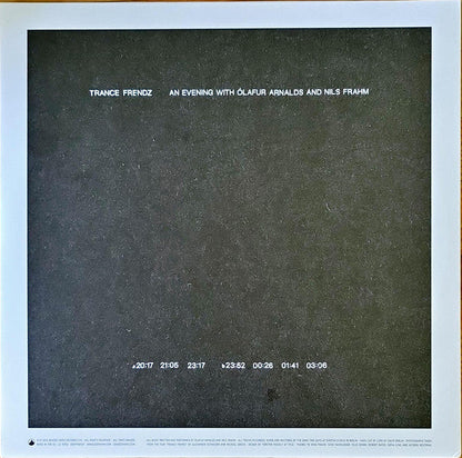 Ólafur Arnalds - Trance Frendz - An Evening With Ólafur Arnalds And Nils Frahm | Mint (M) Mint (M)-