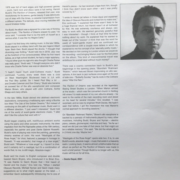 Harold Budd - The Pavilion Of Dreams | Mint (M) Mint (M)-