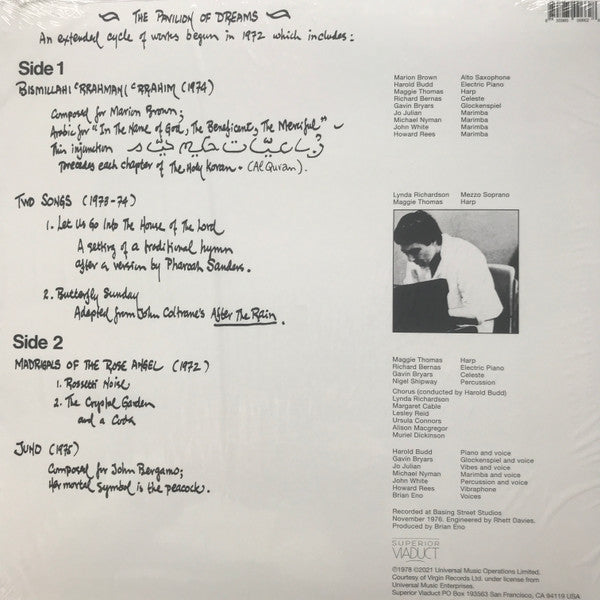 Harold Budd - The Pavilion Of Dreams | Mint (M) Mint (M)-
