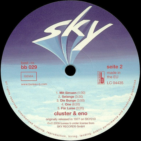 Cluster - Cluster & Eno | Mint (M) Mint (M)-