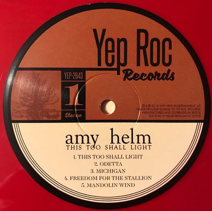 Amy Helm - This Too Shall Light (ROSE VINYL) | Mint (M) Mint (M)-