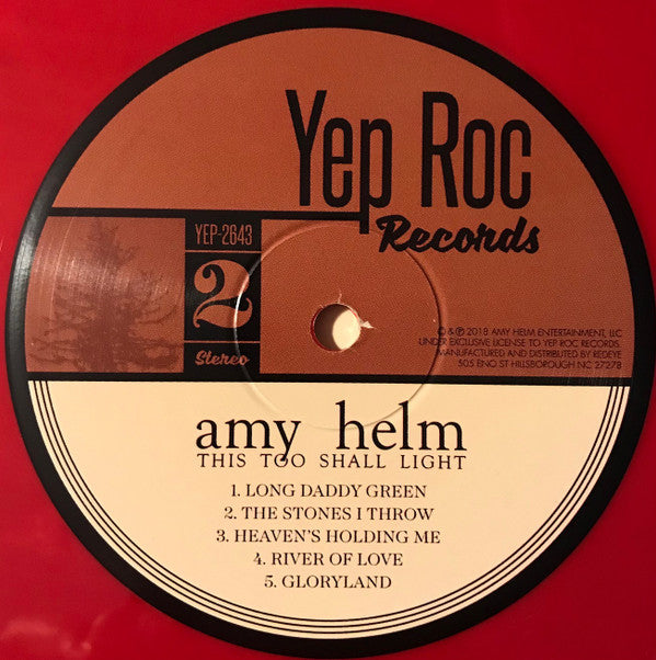 Amy Helm - This Too Shall Light (ROSE VINYL) | Mint (M) Mint (M)-