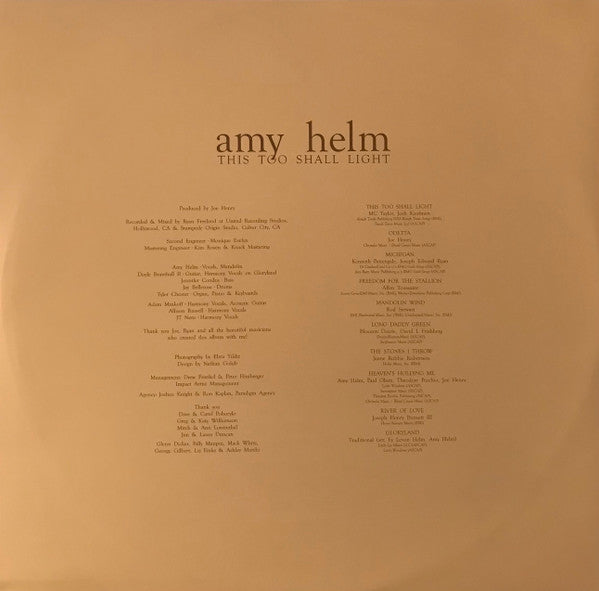 Amy Helm - This Too Shall Light (ROSE VINYL) | Mint (M) Mint (M)-