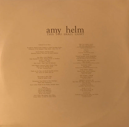 Amy Helm - This Too Shall Light (ROSE VINYL) | Mint (M) Mint (M)-