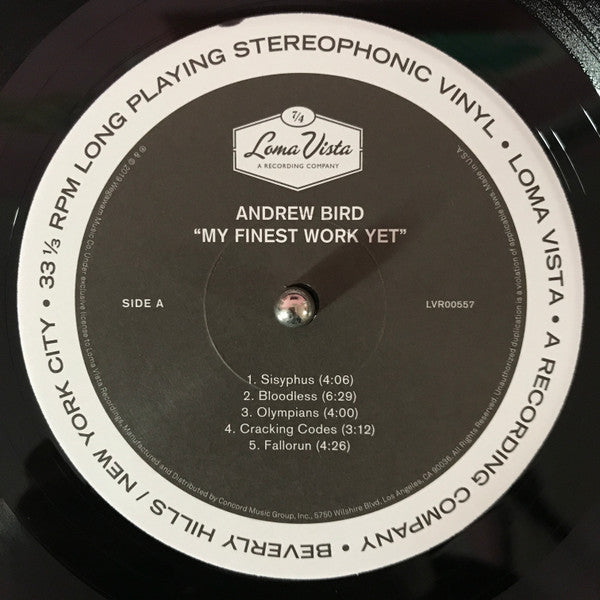 Andrew Bird - My Finest Work Yet | Mint (M) Mint (M)-