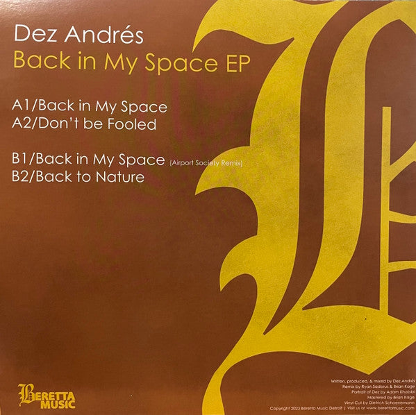 Back In My Space EP | Mint (M) Mint (M)-