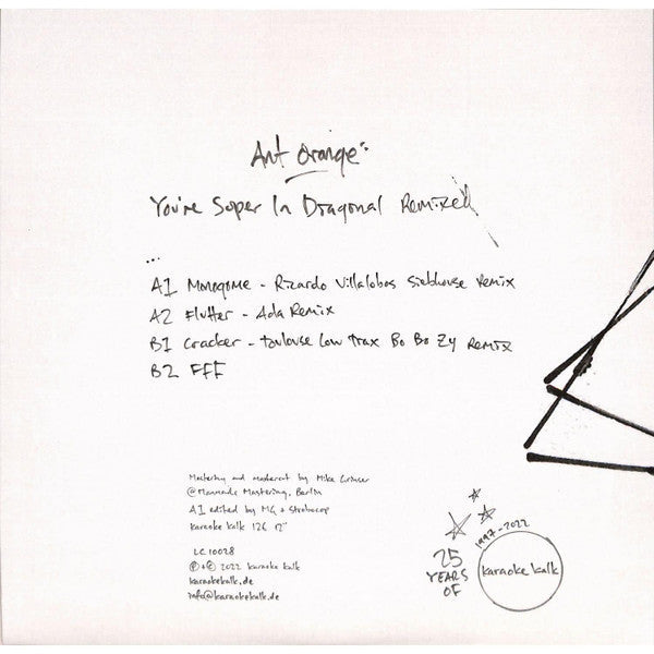 Ant Orange - You're Super In Diagonal Remixed | Mint (M) Mint (M)-