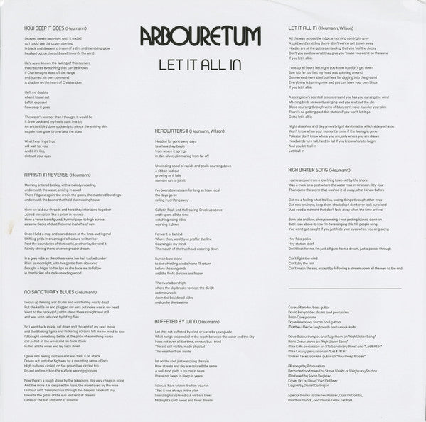 Arbouretum - Let It All In | Mint (M) Mint (M)-