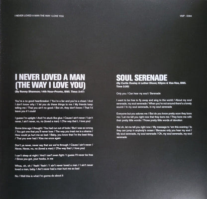 Aretha Franklin - I Never Loved A Man The Way I Love You (COLOR VMP VINYL) | Mint (M) Mint (M)-