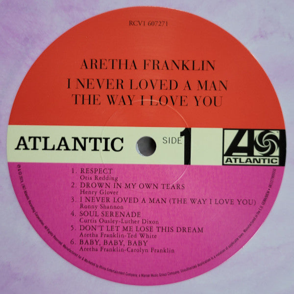 Aretha Franklin - I Never Loved A Man The Way I Love You (COLOR VMP VINYL) | Mint (M) Mint (M)-