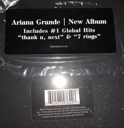 Ariana Grande - Thank U, Next (2x VINYL) | Mint (M) Mint (M)-