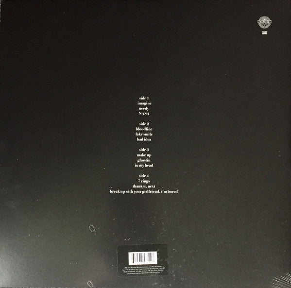 Ariana Grande - Thank U, Next (2x VINYL) | Mint (M) Mint (M)-