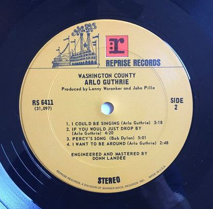 Arlo Guthrie - Washington County | Near Mint (NM) Very Good Plus (VG+)-