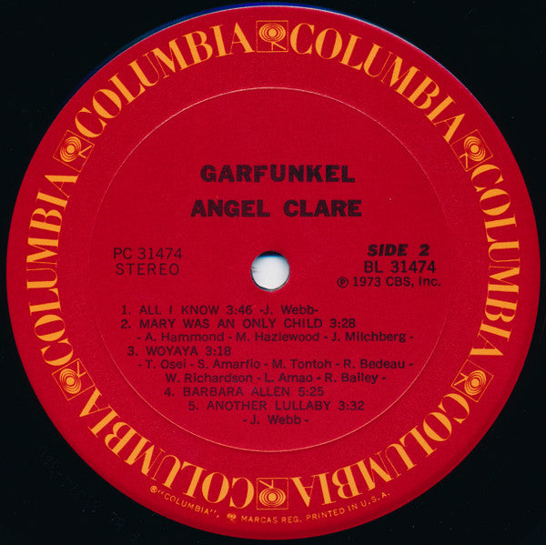 Art Garfunkel - Angel Clare | Near Mint (NM) Near Mint (NM)-