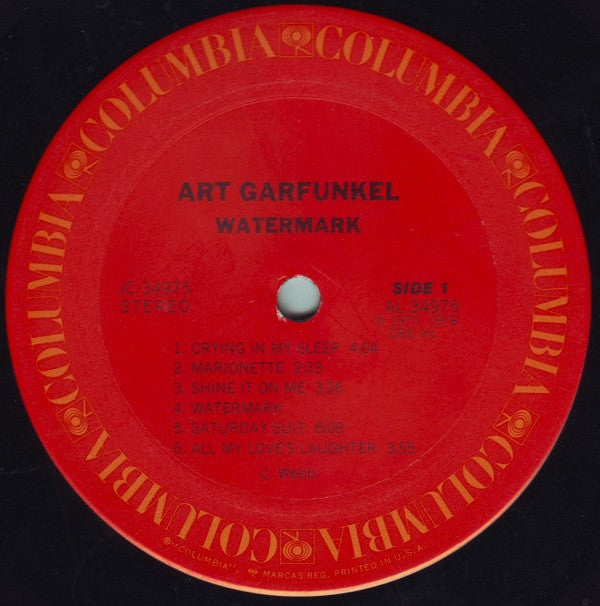Art Garfunkel - Watermark | Very Good Plus (VG+) Very Good Plus (VG+)-
