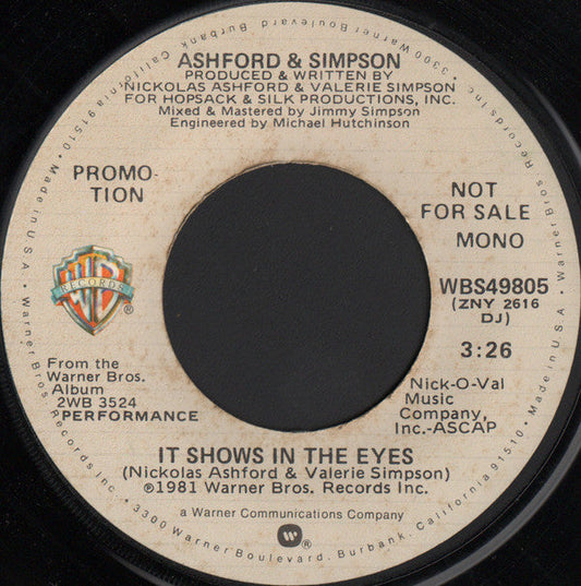 It Shows In The Eyes | Near Mint (NM) Very Good Plus (VG+)-