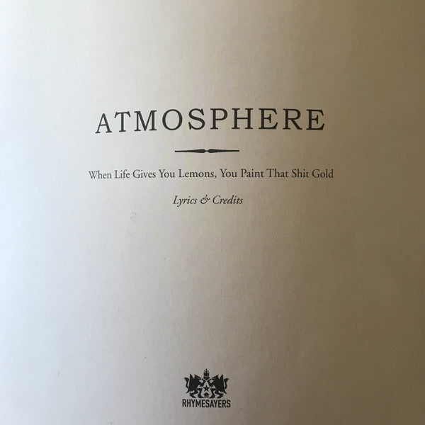 Atmosphere (2) - When Life Gives You Lemons, You Paint That Shit Gold | Mint (M) Mint (M)-