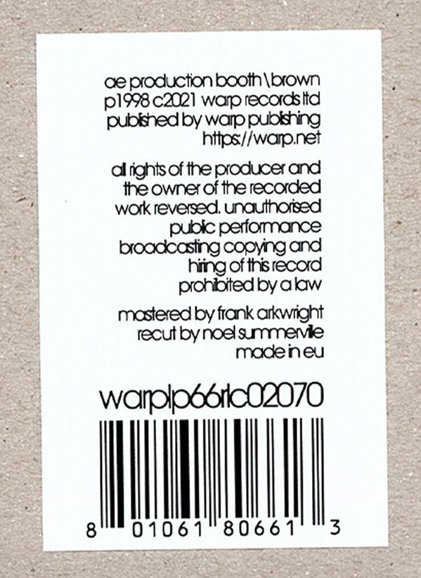 Autechre - LP5 | Mint (M) Mint (M)-