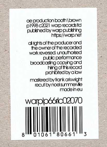 Autechre - LP5 | Mint (M) Mint (M)-