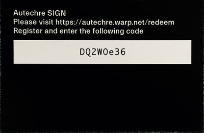 Autechre - SIGN | Mint (M) Mint (M)-