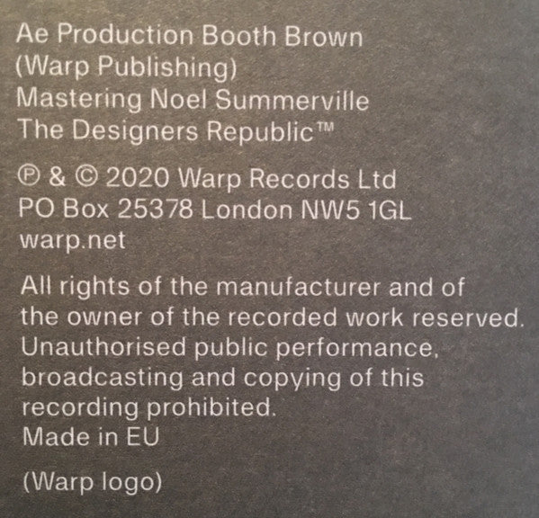 Autechre - SIGN | Mint (M) Mint (M)-