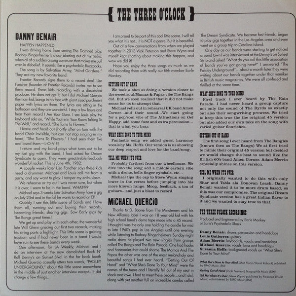 Bangles • The Three O'Clock • The Dream Syndicate - 3×4 | Mint (M) Mint (M)-