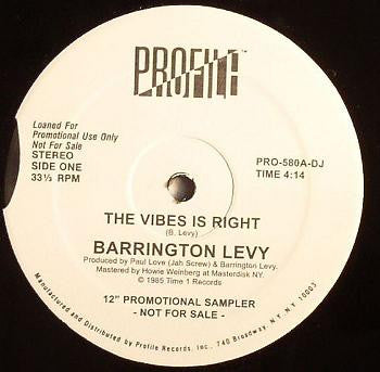 Barrington Levy - The Vibes Is Right / Black Roses | Mint (M) Generic-
