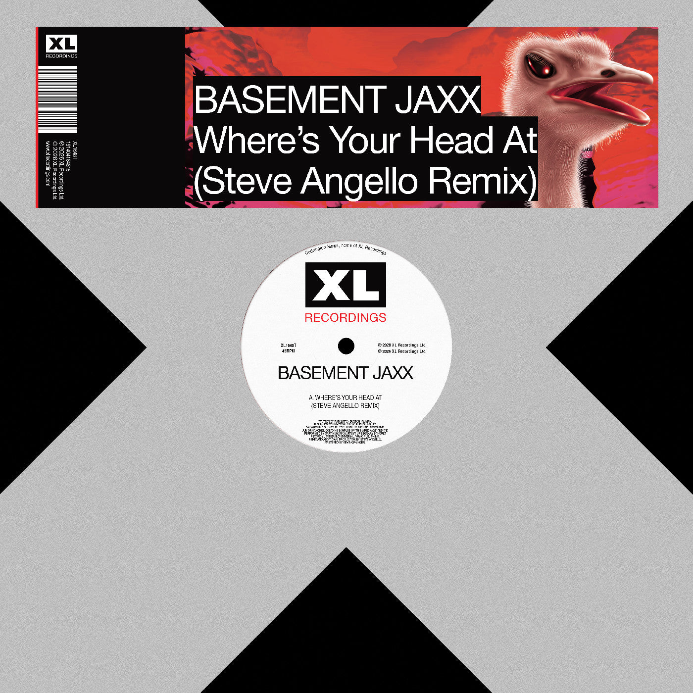 Basement Jaxx - Where's Your Head At (Steve Angello Remix) (12" VINYL) | Mint (M) Mint (M)-