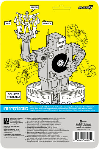 Beastie Boys - Super7 - Beastie Boys - ReAction Figures Wv4 - Ad-Rock (Intergalactic Crossing Guard) (Collectible, Action Figure) |-