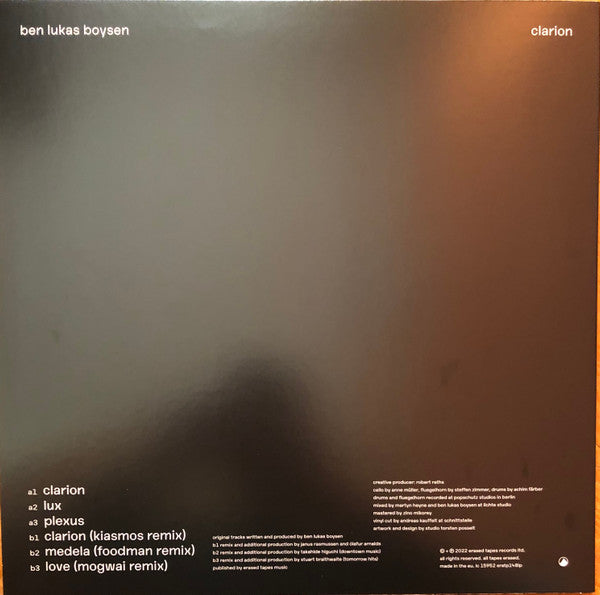 Ben Lukas Boysen - Clarion | Mint (M) Mint (M)--