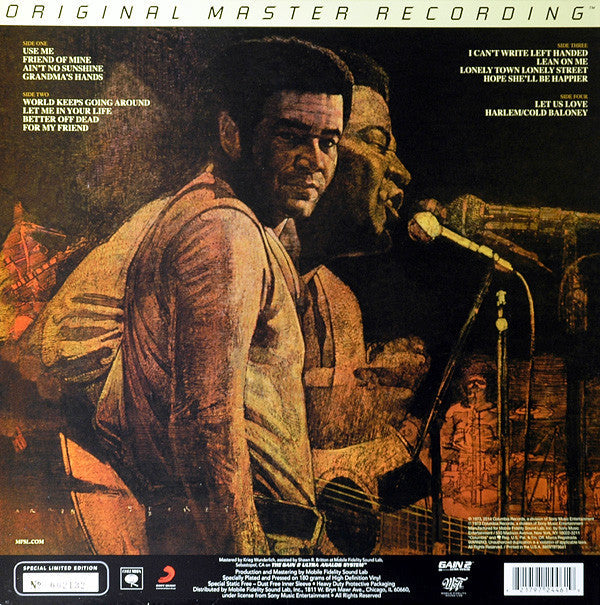 Bill Withers Live At Carnegie Hall (2xVINYL MFSL) | Mint (M) Mint (M)-