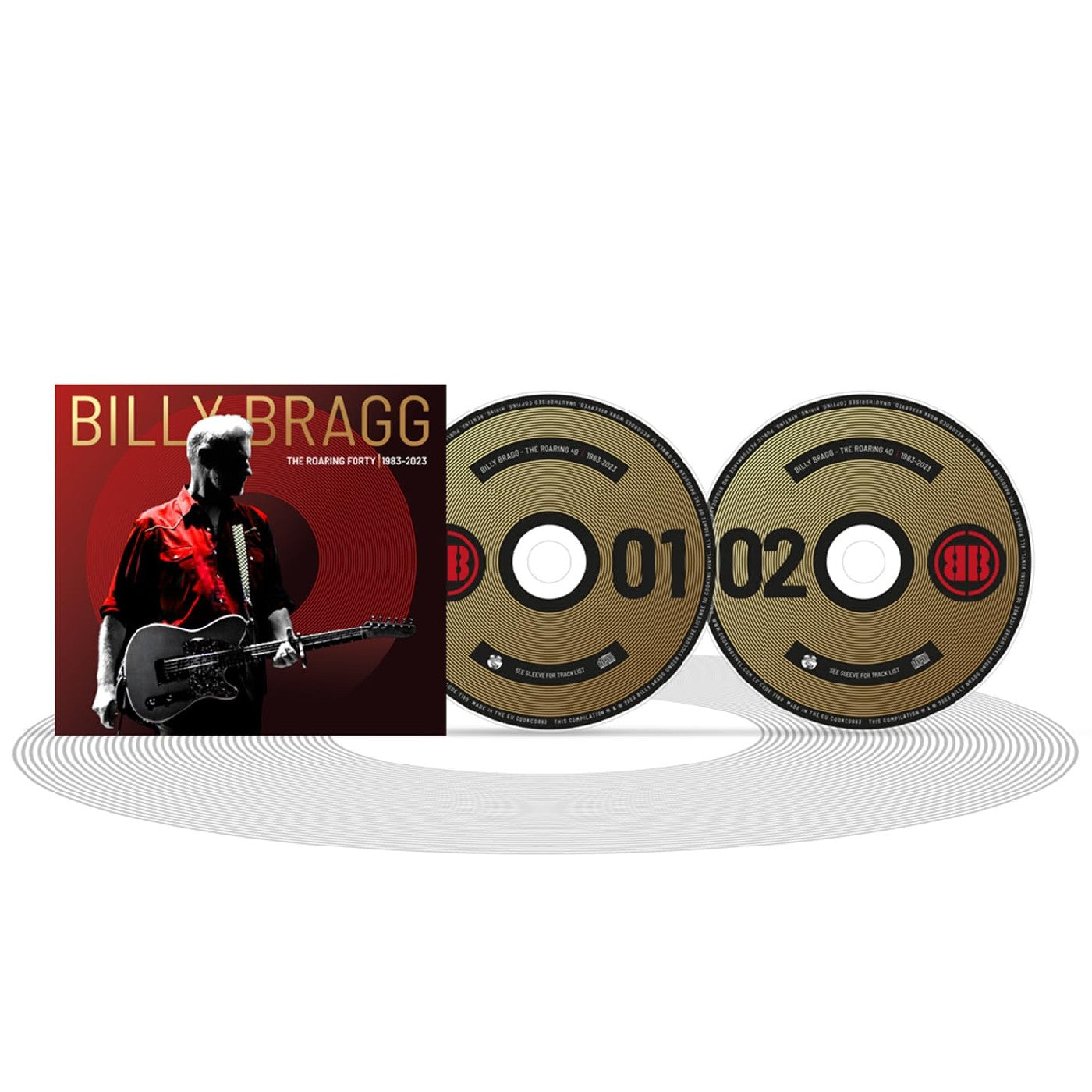 Billy Bragg - The Roaring Forty | 1983-2023 (Deluxe Edition 2xCD) | Mint (M) Mint (M)-