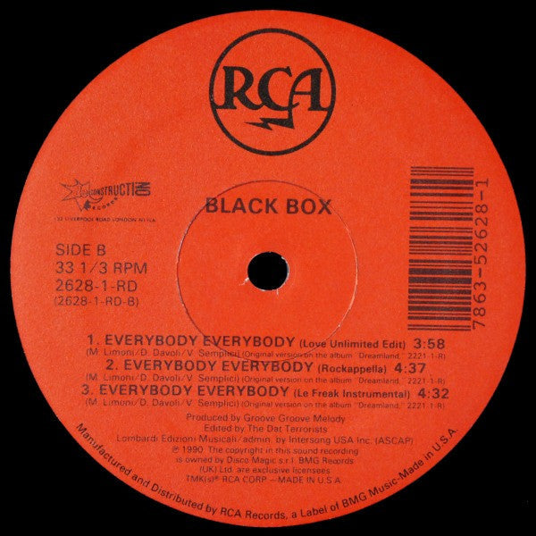 Black Box - Everybody Everybody (VINYL) | Mint (M) Generic-