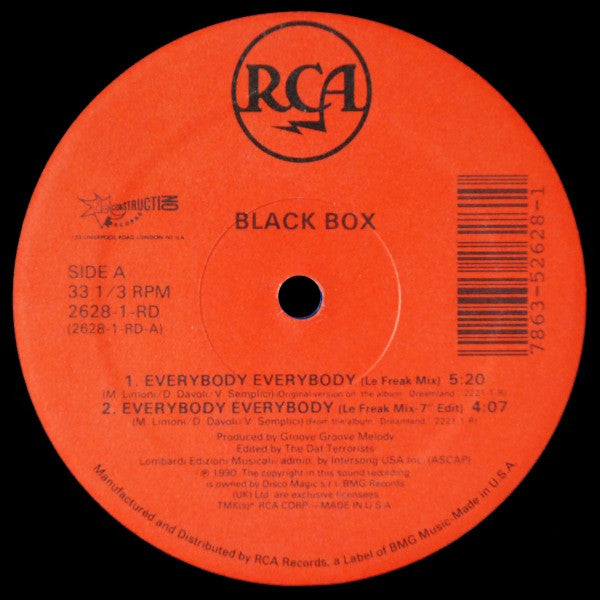 Black Box - Everybody Everybody (VINYL) | Mint (M) Generic-