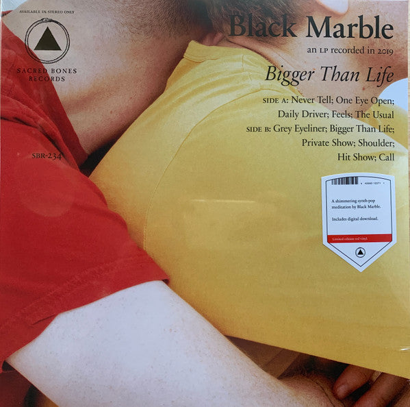 Black Marble Bigger Than Life Sacred Bones Records LP, Album, Ltd, Red Mint (M) Mint (M)-