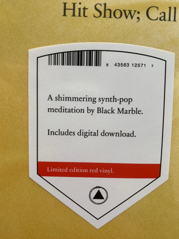 Black Marble Bigger Than Life Sacred Bones Records LP, Album, Ltd, Red Mint (M) Mint (M)-